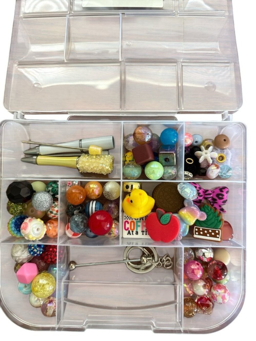 Beadable Kit DIY-80 Pieces-3 Beadables & 75 Beads/Focals/Spacers